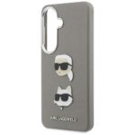 Case Karl Lagerfeld Saffiano Double      Heads Metal for Samsung Galaxy S26 silver - imagine 6