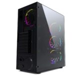 Gembird CCC-FC-1500RGB computer case Midi Tower Black  Transparent - imagine 5