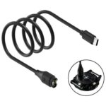 Cable USB-C MajesticLine for Charging Garmin Watches 1m black