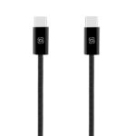 OBAL:ME Super Fast USB-C/USB-C Pletený kabel 60W 1m Black