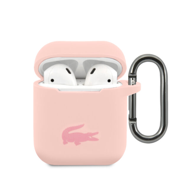 Lacoste LCA2SI AirPods cover pink Silicone - imagine 3