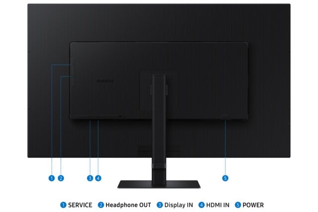Samsung S70D computer monitor 94 cm (37 ) 3840 x 2160 pixels 4K Ultra HD LCD Black - imagine 7