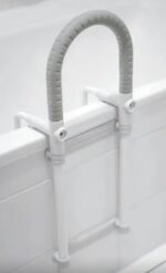 Rounded bath handle with non-slip grip - imagine 4