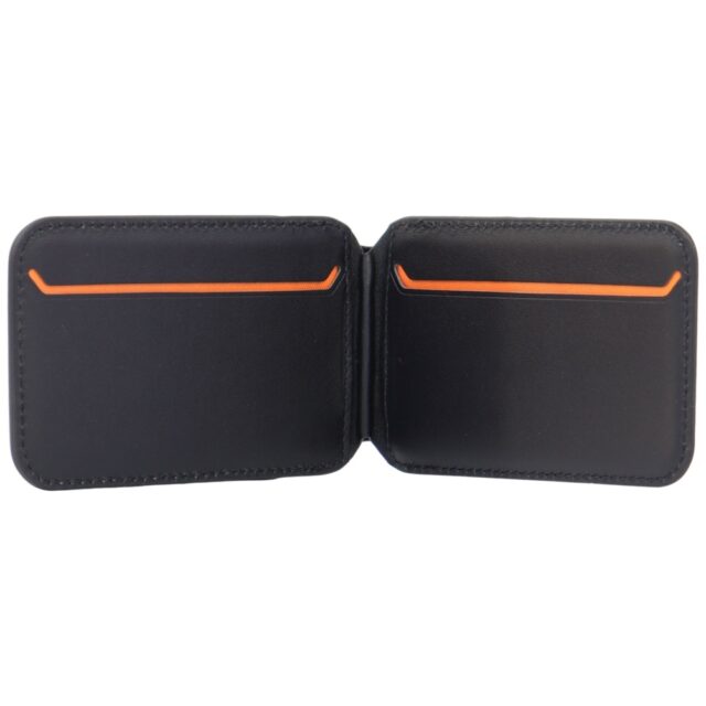 Magnetic Wallet Lamborghini D1 Genuine Leather MagSafe Phone Stand orange - imagine 4