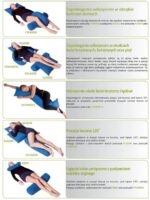 Bed positioning cushion U-crescent in silicone fibre Blue - imagine 4