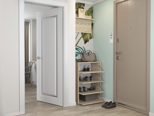 MODO OAK SONOMA SHOE CABINET - imagine 5