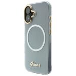 Case Guess IML Gradient Script Metal     MagSafe for iPhone 17 white - imagine 2