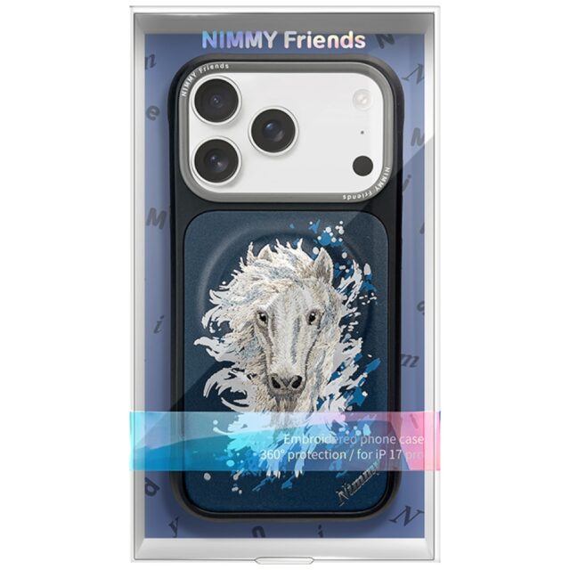 Etui Nimmy Koń MagSafe do iPhone 17 Pro   Max szary - imagine 7