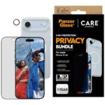 Zestaw ochronny CARE by PanzerGlass      Flagship Privacy 3w1 Etui+Szkło Prywatyzujące+Lens do iPhon