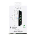 Puro LITEMAG iPhone 14 Pro Max 6,7" MagSafe transparent IPC14P67LITEMAGTR - imagine 4
