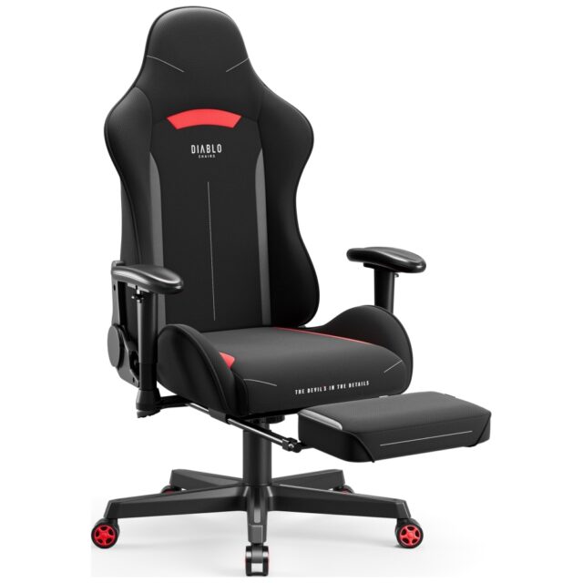Gaming chair Diablo Chairs X-Starter black-red - imagine 5