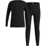 Odlo Set long MERINO 200 KIDS children's underwear set  size 164 cm  black - imagine 2