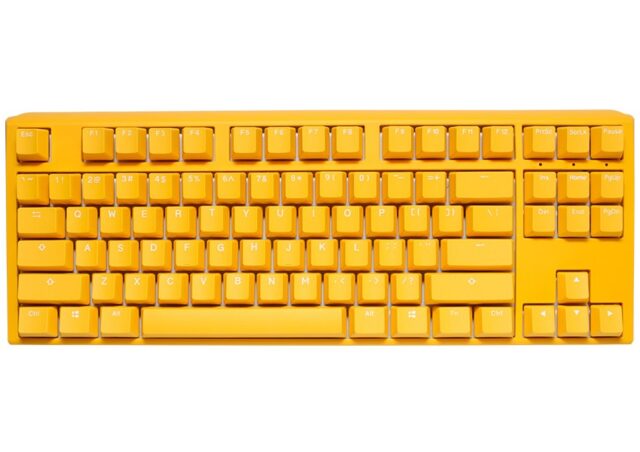 Ducky One 3 TKL keyboard Gaming USB QWERTY English Yellow - imagine 3