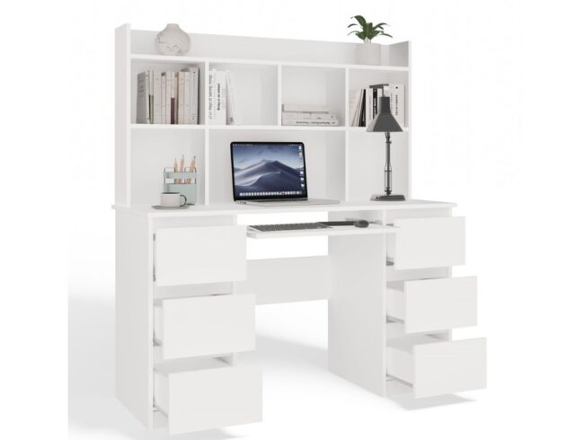 KUBA Desk Set + Extension Piece  White - imagine 6