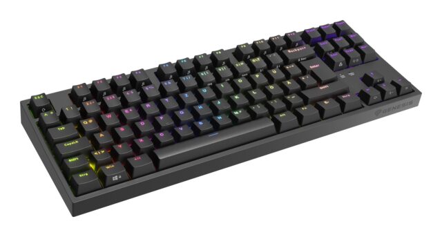 GENESIS Thor 404 TKL keyboard Gaming USB QWERTY German Black - imagine 2