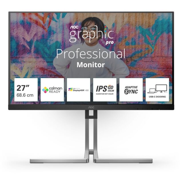 AOC Q27U3CV computer monitor 68.6 cm (27 ) 2560 x 1440 pixels 4K Ultra HD LCD Black - imagine 8