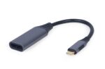 Cablexpert A-USB3C-DPF-01 video cable adapter 0.15 m USB Type-C DisplayPort Grey
