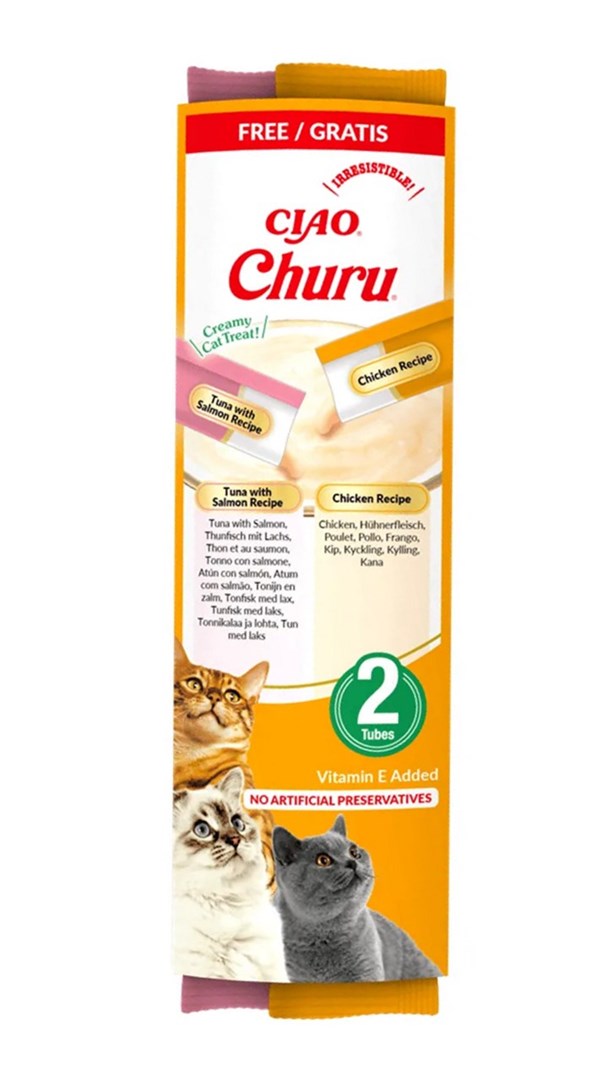 cps-f5809ececde78839856f91b56c9165b0-2026-03-01-20-46-10 INABA Churu Tuna and chicken recipe - cat treats - 2x14g - imagine 1