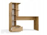 COSMO Oak Artisan Desk + Bookcase Set - imagine 6