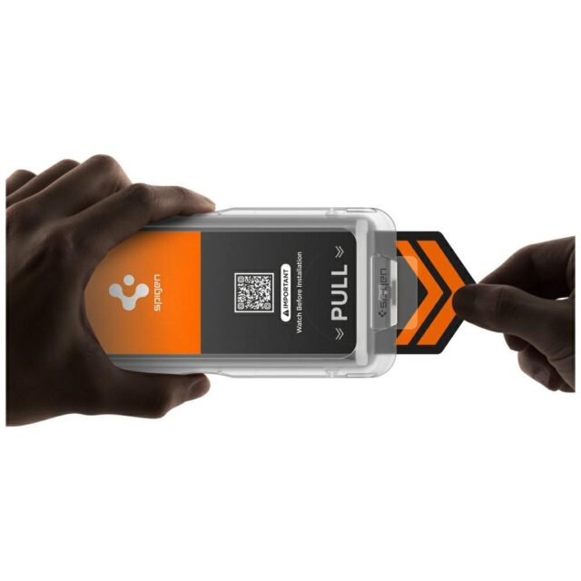 Tempered glass Spigen Glas.TR EZ FIT PRO HD for Samsung Galaxy S26 transparent - imagine 6