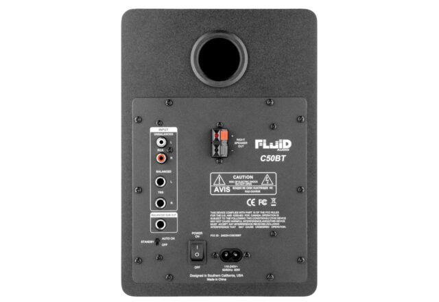 Fluid Audio C50BT - Active 5 -inch two-way reference studio monitor with Bluetooth (pair) - imagine 4