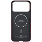 Etui PITAKA Ultra-Slim Monogram MagSafe   do iPhone 17 Pro złoto czerwony - imagine 2