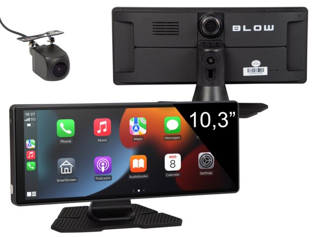 Wireless CarPlay5.0 BLOW Multimedia Station with video recorder and rear view camera - imagine 3