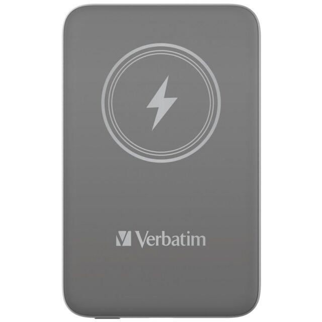 Verbatim Charge 'n' Go Magnetic Wireless Power Bank 10000mAh Grey - imagine 3