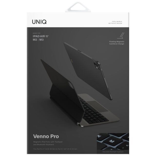 Case UNIQ Venno Pro Magnetic Smart with keyboard for iPad 11" A16 (2025) / iPad 10.9" 10 gen. (20 bl - imagine 8