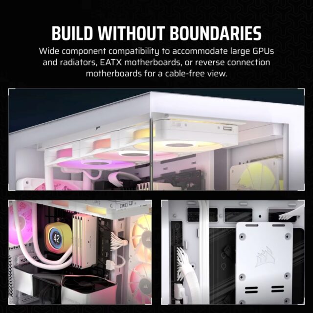 Corsair 3500X RS-R ARGB Midi Tower White - imagine 5