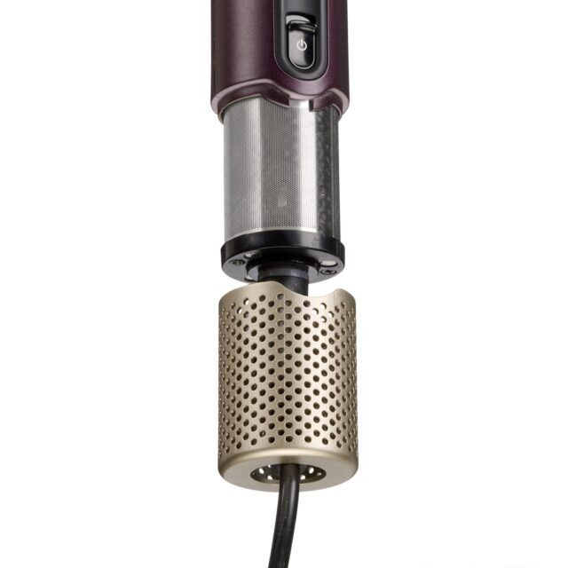 BaByliss Air Power AS6400E hair styling tool Straightening brush Airflow Maroon 900 W 2.5 m - imagine 6