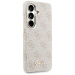 Guess PU 4G Script Metal Logo Magnetic Zadní Kryt pro Samsung Galaxy S26 Pink - imagine 5