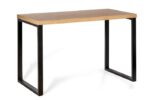 Unique TEO desk 120 x 60 cm black/oak