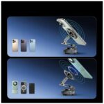 Universal phone holder USAMS ZJ087 magnetic for car, home, office black - imagine 5