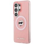 Case Karl Lagerfeld IML Repeated         Choupette MagSafe for Samsung Galaxy S26 Ultra pink - imagine 2