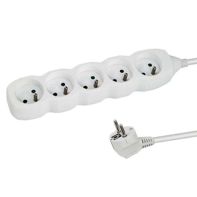 Esperanza ELK207W power extension 1.5 m 5 AC outlet(s) Indoor White - imagine 2
