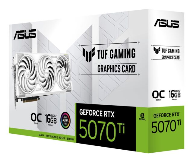 ASUS TUF Gaming RTX 5070 Ti 16 GB OC White graphics card - imagine 9