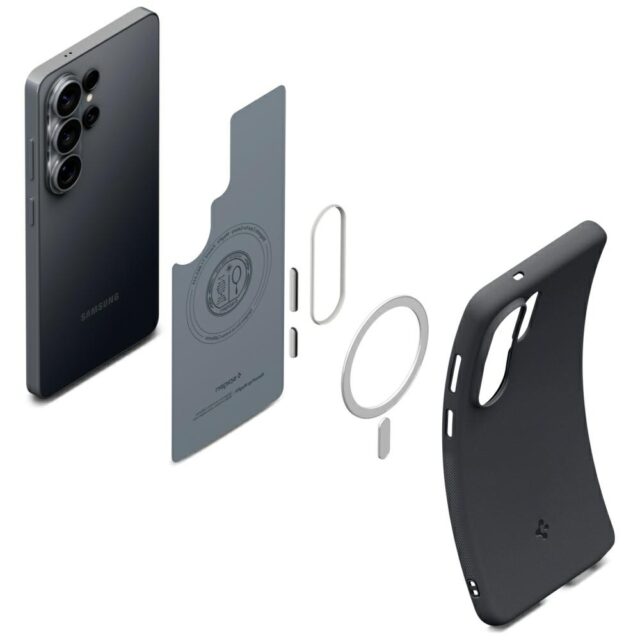 Etui Spigen Nano Pog Mag MagSafe do  Samsung Galaxy S26 Ultra black sesame - imagine 9