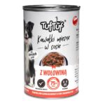 TUF TUF Meaty chunks with beef - wet dog food - 1250g