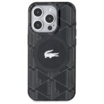 Lacoste LCHMP15XUBSK iPhone 15 Pro Max 6.7" black hardcase IML Blend Monogram MagSafe - imagine 3