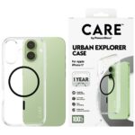 Case CARE by PanzerGlass Flagship Urban  Explorer w. Black MagSafe for iPhone 17 transparent