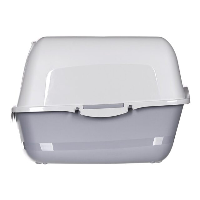 DIAMENTIQ BAYA whie/light grey -  cat litter box - 55 5 x 40 x 38 7 cm - imagine 6