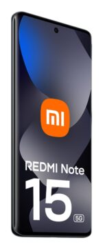 Xiaomi Redmi | Note 15 | Black | 6.77   | AMOLED | 1080 x 2392 pixels | Qualcomm | Internal RAM 6 GB | 128 GB | Dual SIM | 4G | 5G | Main camera resolution 108+8+2 MP | Secondary camera resolution 20 MP | Android | 15 - imagine 3