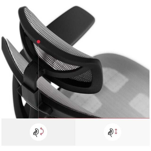 Ergonomic chair Diablo Chairs V-Basic black-gray - imagine 5