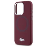 Lacoste LCHMP15XSMAR iPhone 15 Pro Max 6.7" bordeaux hardcase Silicone Croco Logo MagSafe - imagine 6