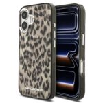 Karl Lagerfeld IML Leopard MagSafe Zadní Kryt pro iPhone 17 Brown