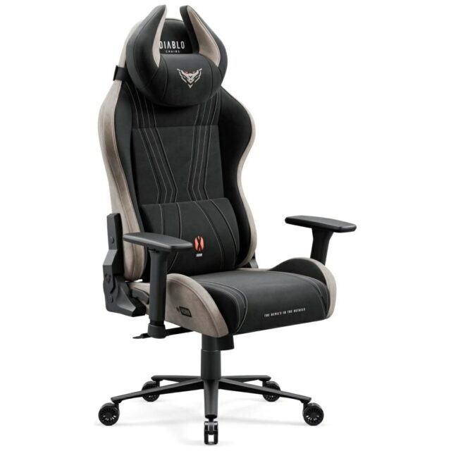 Gaming chair Diablo Chairs X-Horn 2.0 Normal Size black/camel - imagine 2
