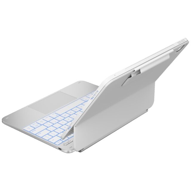 Case Typecase Edge + with keyboard for  iPad Air 13" 2024/2025 silver - imagine 4