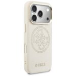 Etui Guess Perforated 4G MagSafe do       iPhone 17 Pro beżowy - imagine 4