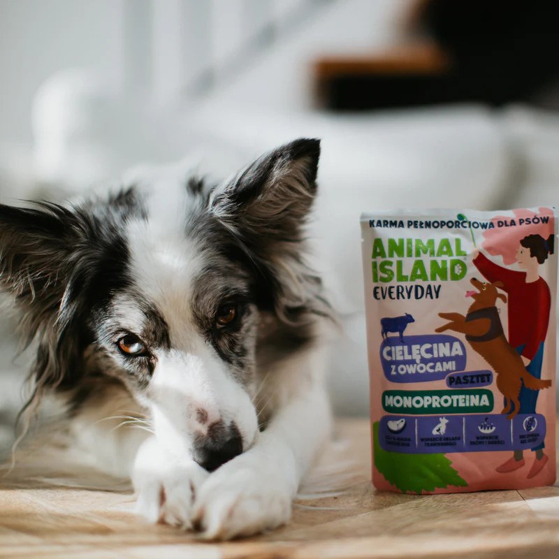 cps-fa9b0babe6431806baa723d8d659e1af-2026-03-27-16-57-06 ANIMAL ISLAND Monoproteinowa cielęcina karma dla psa 9x300g - imagine 1
